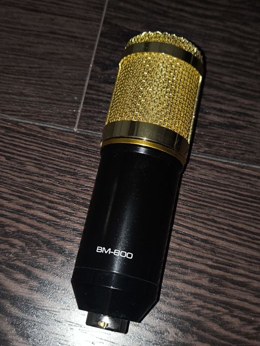 Мікрофон конденсаторний (для стрімів, студії) BM-800 Black + ПІДСТАВКА У ПОДАРУНОК