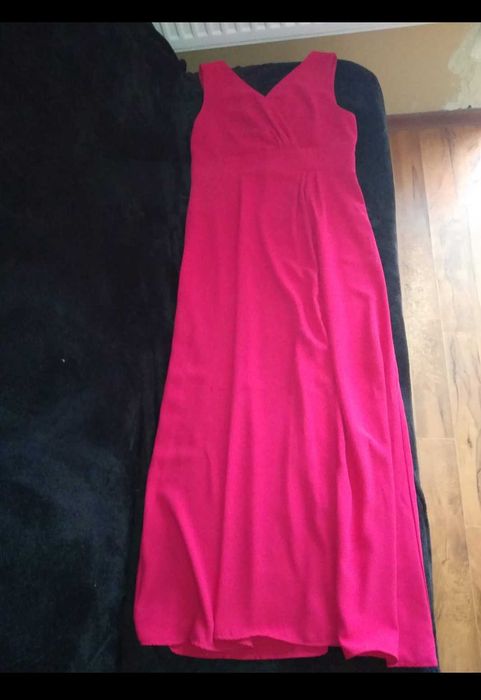 Sukienka długa fuksja