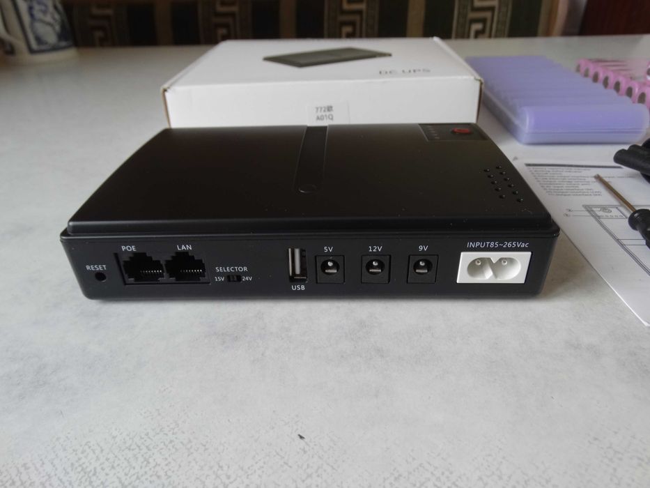 Бесперебойник, повербанк, корпус ИБП ДБЖ UPS 5V 9V 12V для роутера, модема