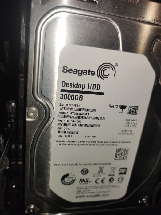 Disco rígido seagate 3tb