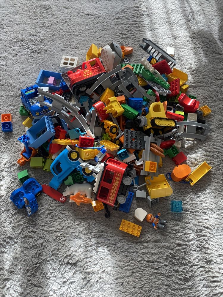 Du y zestaw Lego Duplo stra koparka poci g iglo policja Bielsko Bia a OLX.pl
