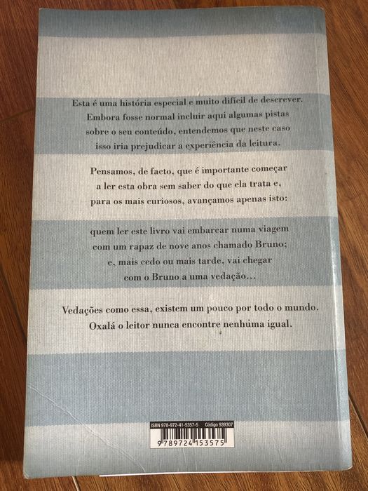 Livro O Rapaz do Pijama às Riscas