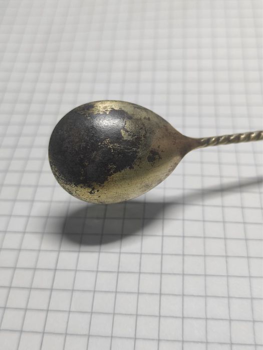 Ложка кофейная серебряная. Срібло 875.