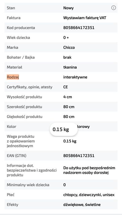 Mata Chicco interaktywna Muzyczna ( 2w1)