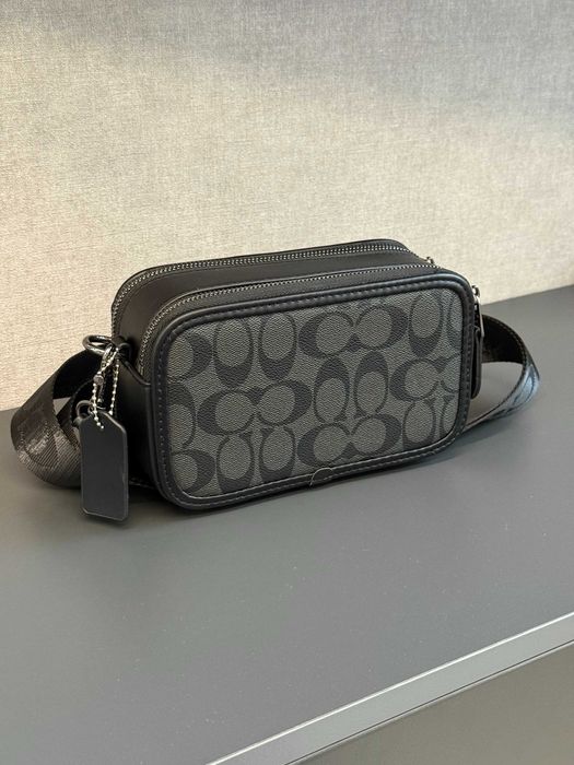 Сумка Мужская Coach Wyatt Crossbody In Signature Canvas Black | коуч |
