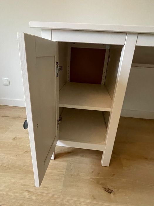 Biurko Hemnes IKEA białe szafka szuflady jak nowe