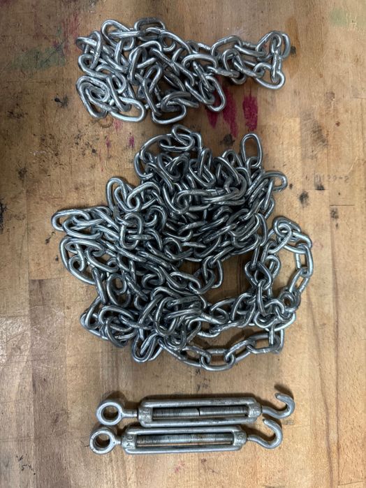 Lancuch ocynk, 2 sruby rzymskie M6