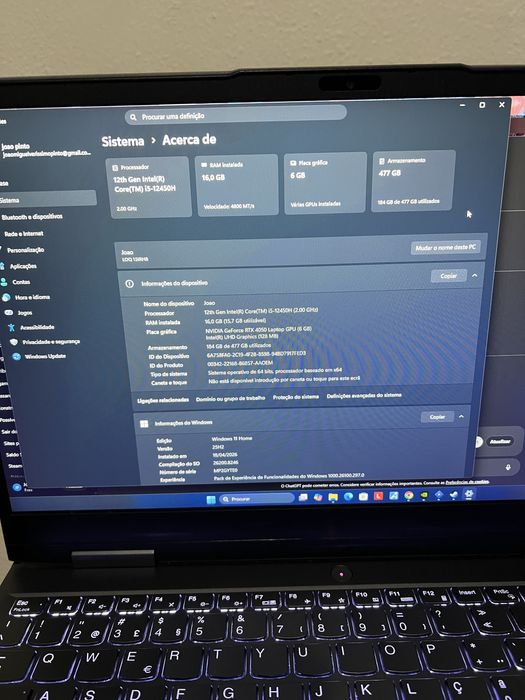 Portatil Trabalho/Gaming Lenovo *GARANTIA*