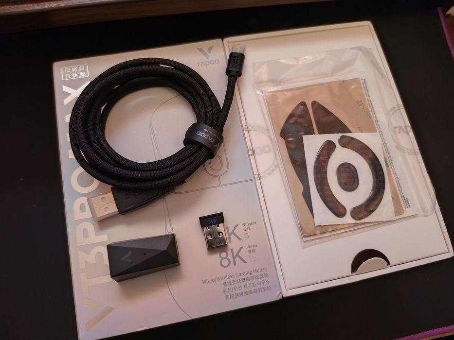 Rapoo VT3 Max Gen2, PixArt 3950(45k dpi), 4K/8k