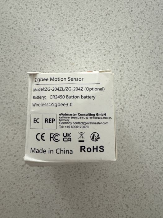 Zigbee czujnik ruchu motion sensor Home Assistant HA
