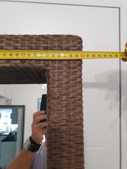 Lustro Ikea Melbu  ratan  190X60