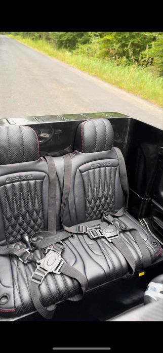 Samochód Mercedes DK-g63 czarny biały auto na akumulator 24V MOCNE!!!