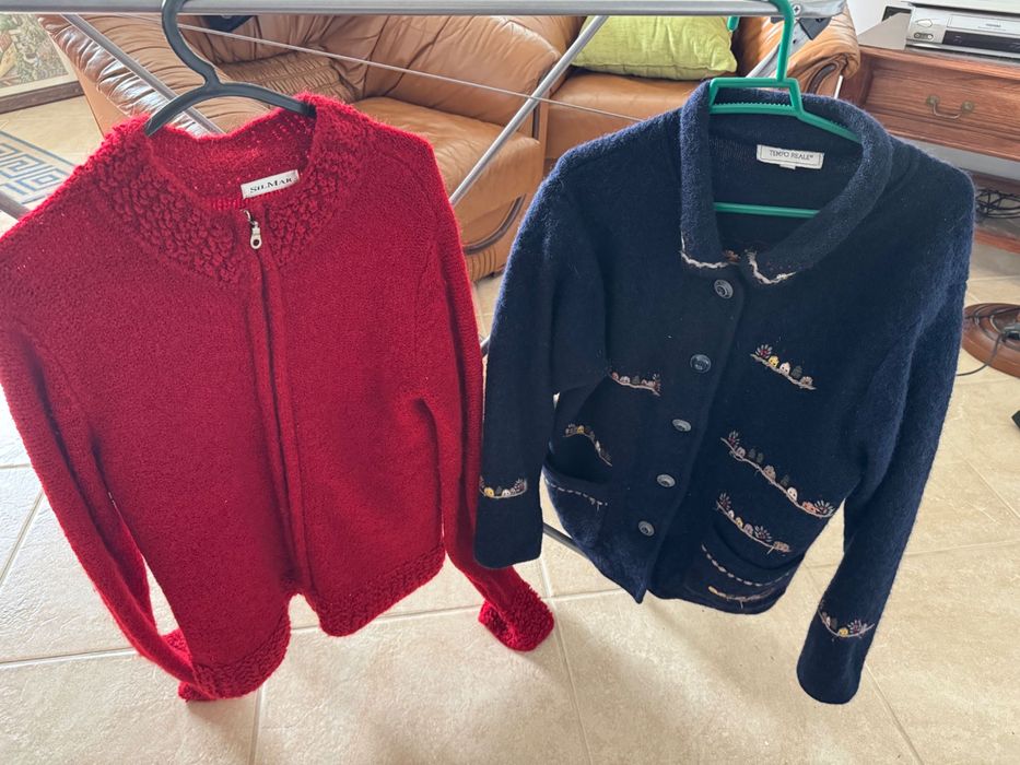 2 casacos  mulhere de lã 38/40