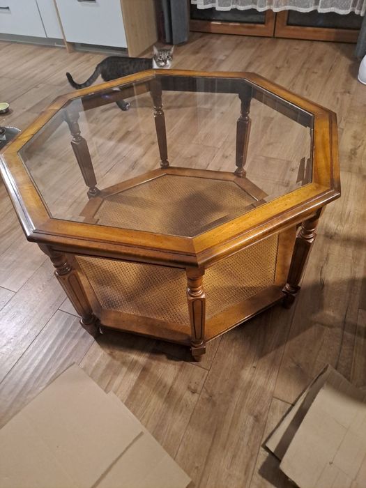 Stół ława ośmiokątny stolik kawowy