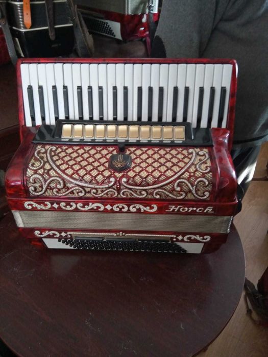 Piękny Akordeon HORCH 120 basów