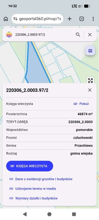 Zadbany grunt rolny 5,82 ha w stałej uprawie – Lisewo, gm. Przechlewo (asfalt, linia lasu) - Widok 2