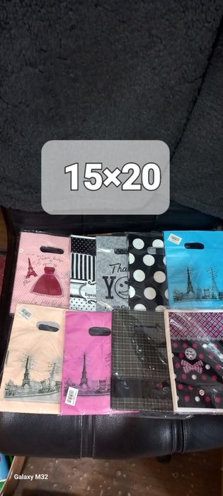 Поліетиленові пакетики для біжутерії,  в школу та садочок на солодощі