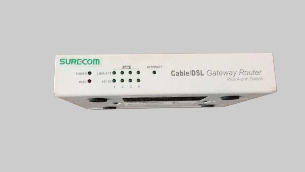 Vendo Router Surecom LAN4504AX-S – Cable/DSL + Switch 4 Portas