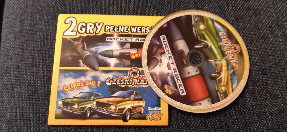 2 gry pc, czeski rajd i rocket racer, wyścigi prl