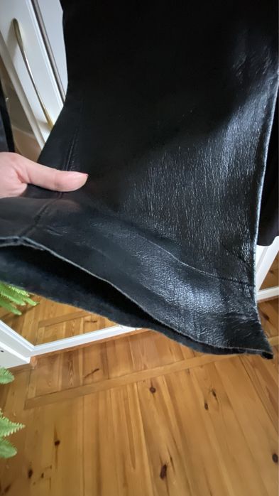 Spodnie skórzane damskie M