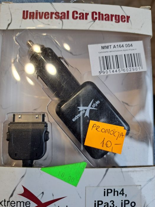 Ładowarka samochodowa Apple iPhone 4 iPh4 iPa3 iPo