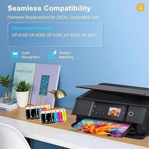 Tusze 202 XL Do Drukarki EKSPRESSION EPSON XP-6000 XP-6005 XP-6100 XP-6105