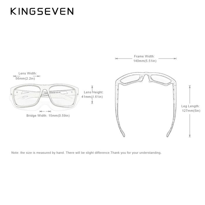 Okulary przeciwsłoneczne KINGSEVEN UV400 polaryzacyjne