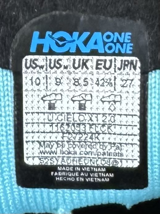 Hoka Cielo X1 2.0 кроссовки 42 размер беговые голубые