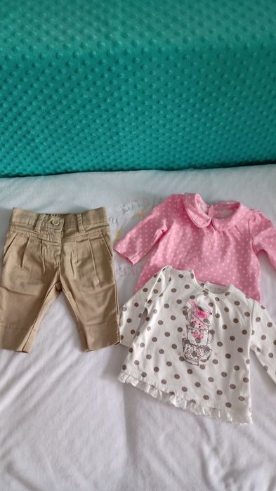 Komplet wiosenny firmy Matalan rozmiar 62-68 cm nowy.