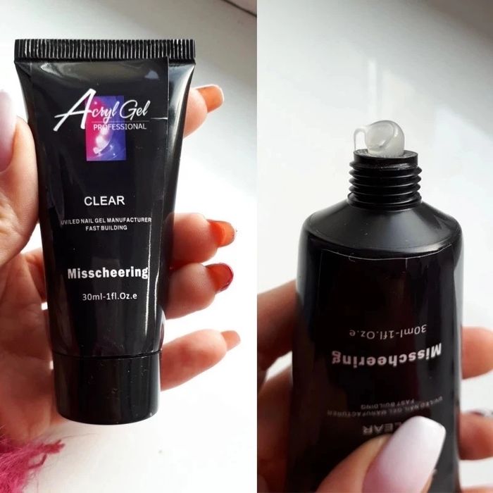 Полігель акрілатік 15 30 60 мл верхні форми зажим пензлик