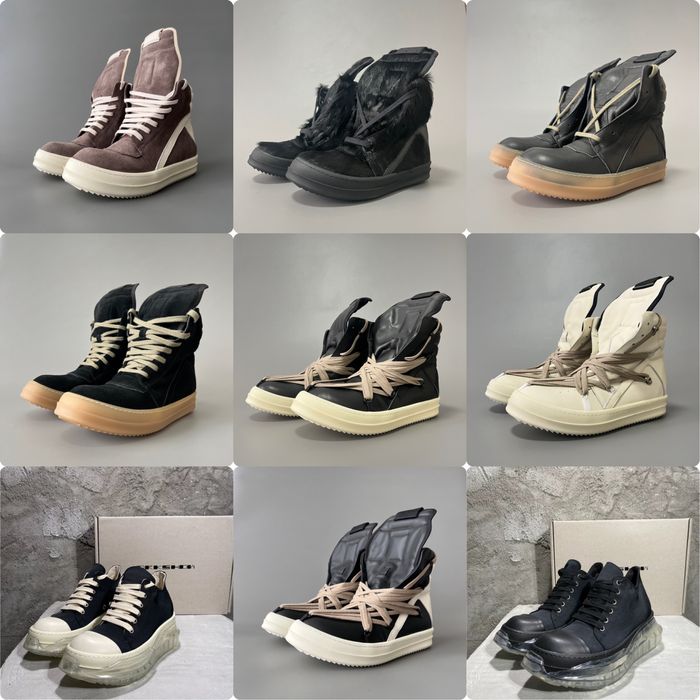 Rick Owens Sneakers/Boots/Drkshdw/Ramones/Geobasket/Army/Tractor/Jumbo