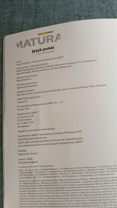 repetytorium maturalne język polski pisemny podstawowy