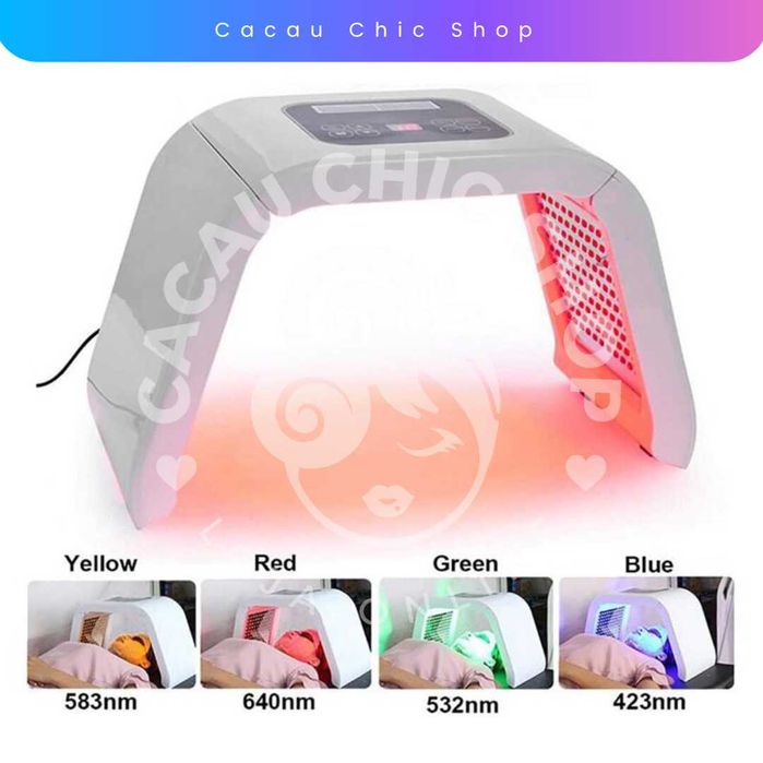 Máquina Fototerapia PDT Led Light Photon 7 cores - Limpeza de Pele