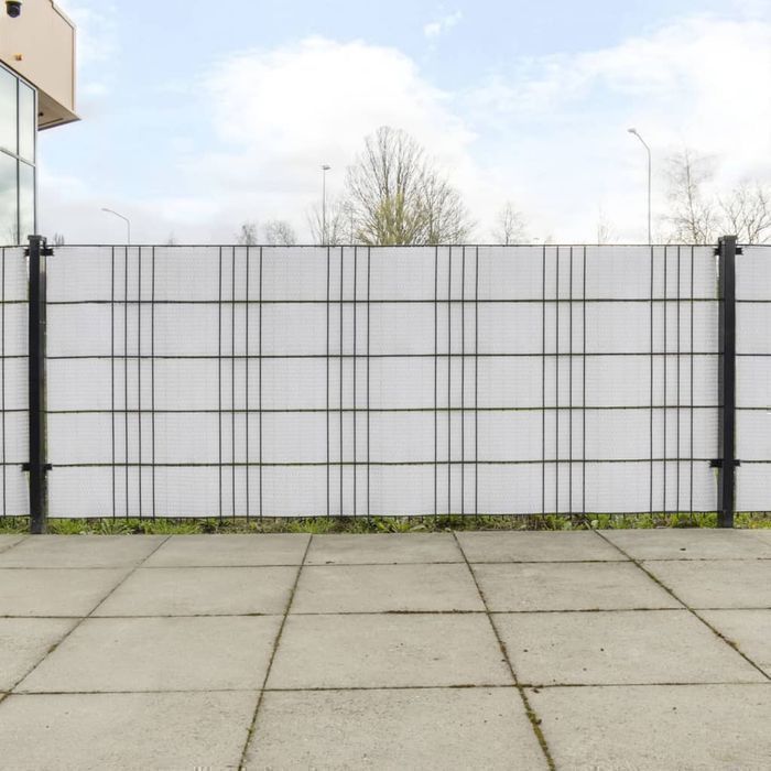 Vidaxl Parawany Balkonowe, 10 Szt., Białe, 255X19 Cm, Rattan Pe