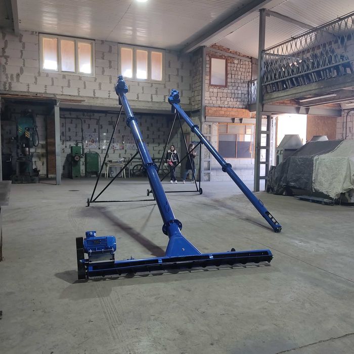 Винтовой конвейер, шнековый погрузчик, шнек с протравителем зерна