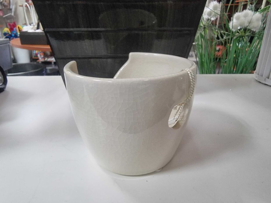 Ceramiczne osłonki kremowe Osłonka Doniczka doniczki z ceramiki