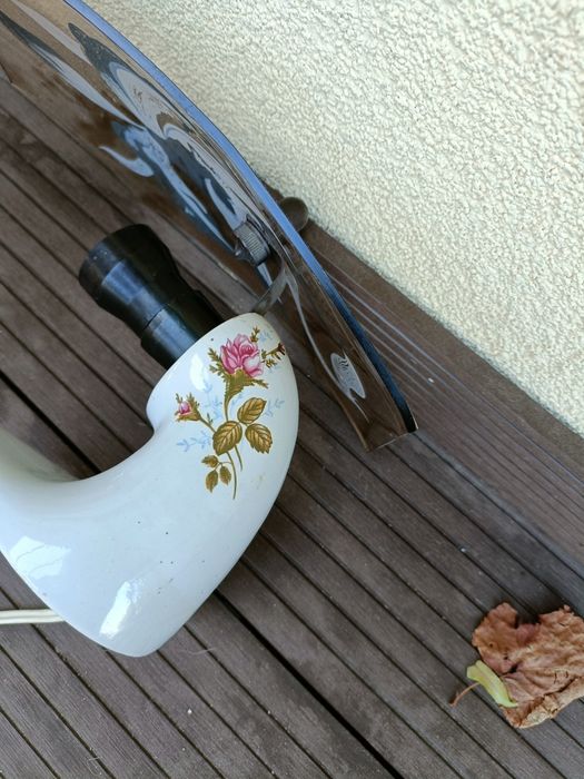 Żyrandol pięcioramienny porcelanowy