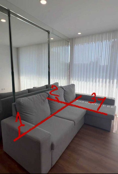 Sofá-cama de canto direito