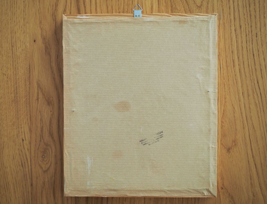 Stare obrazki olejne na dykcie, kwiaty, Krystiana Drzysga