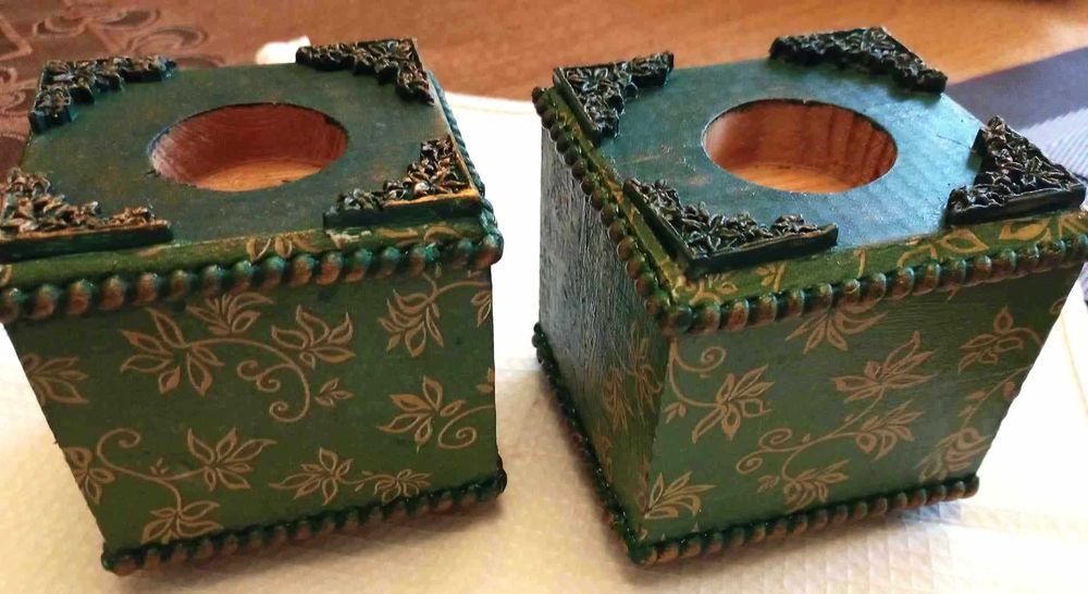 Drewniane Swieczniki