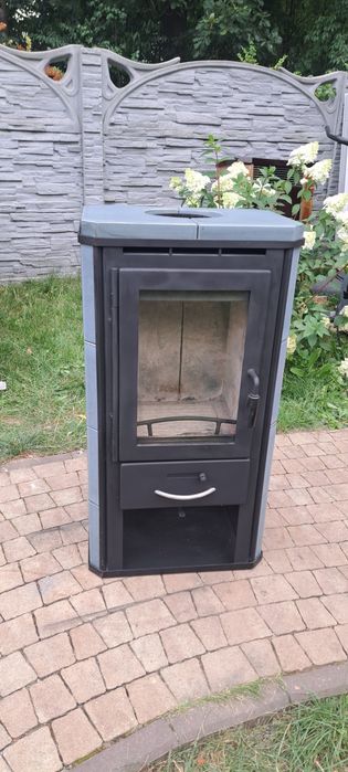 Piec kominkowy kominek koza 5 KW z kaflami