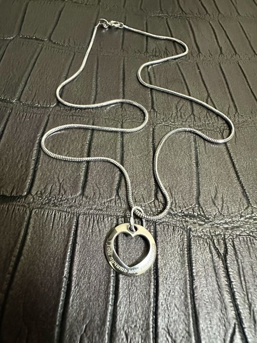 Цепочка серебрянная 925. С подвеской сердце