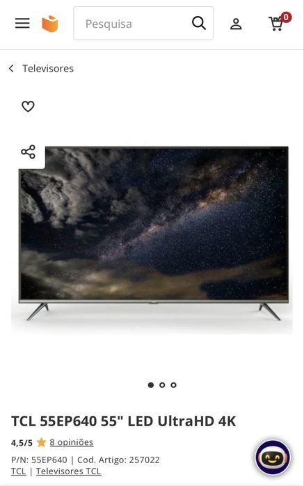 TCL 55EP640 55” 4K Smart TV