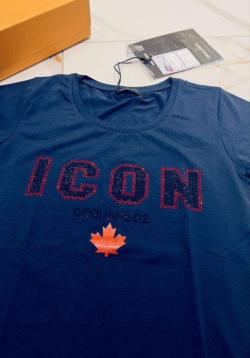 Icon dsquared koszulka cyrkonie m