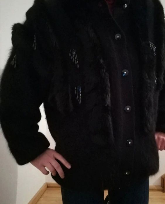 Wygodna elegancka damska wełniana kurtka alpaka Bluhmod