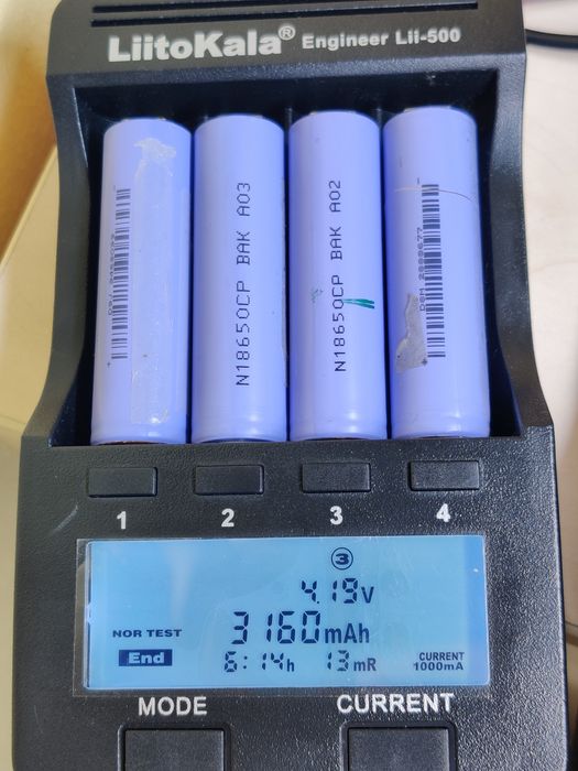 18650 - 3200mAh - 10A   Гарантія ємності