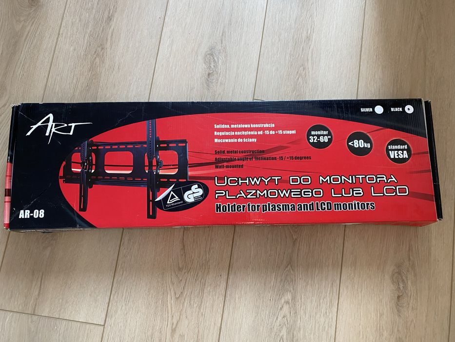Uchwyt do monitora telewizora TV ścienny GS ART