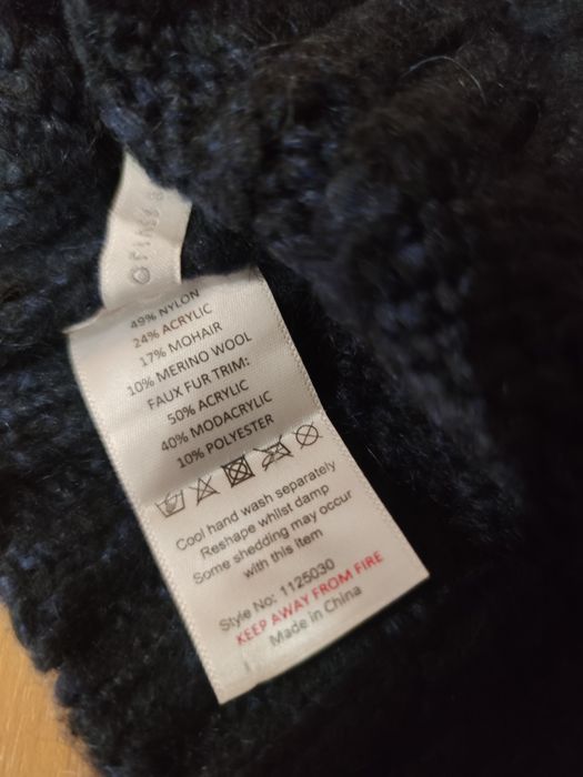 Шапка теплая, мохер