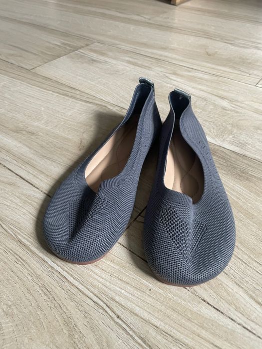 Letnie nowe baleriny szare rozm. 36