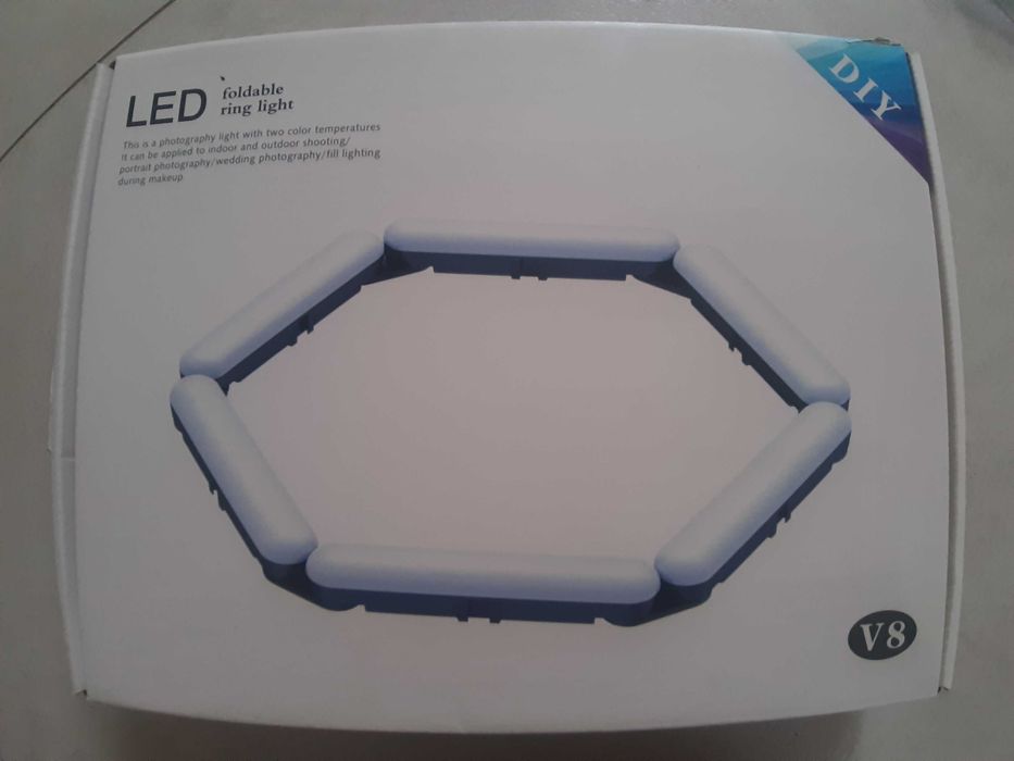 Lampa pierścieniowa LED , 40 cm, stan dobry
